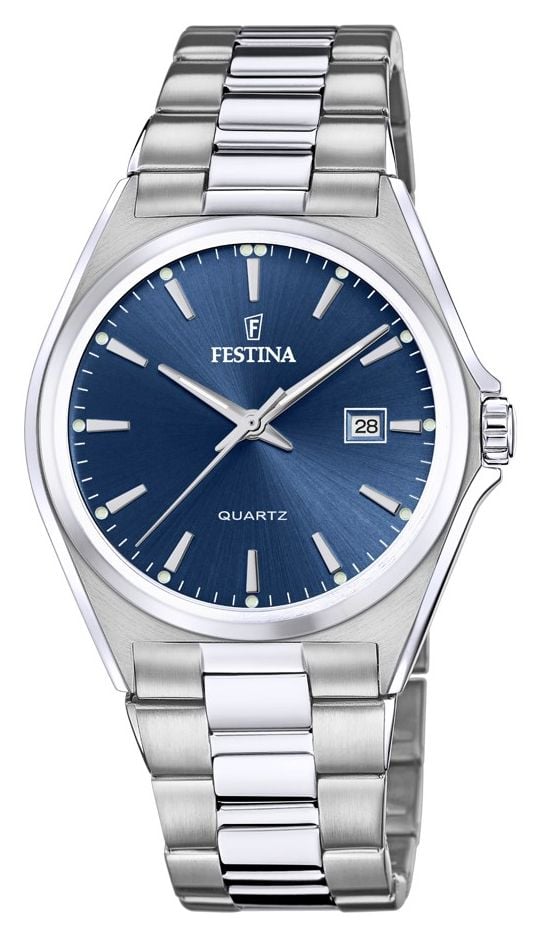 Festina Mens  Blue Dial  Stainless Steel Bracelet F20552 Watch