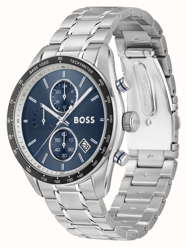 BOSS GRAND PRIX VITESSE / 44mm / Blue Dial / Stainless Steel Bracelet 1514344 - alternate view 3