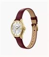 Fossil Gilmore 28 mm Three-Hand Red Leather Fossil Watch ES5510 - alternate view 3