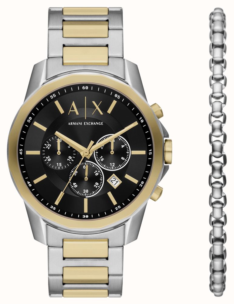 Armani Exchange Geschenkset Für Herren (44 Mm), Schwarzes