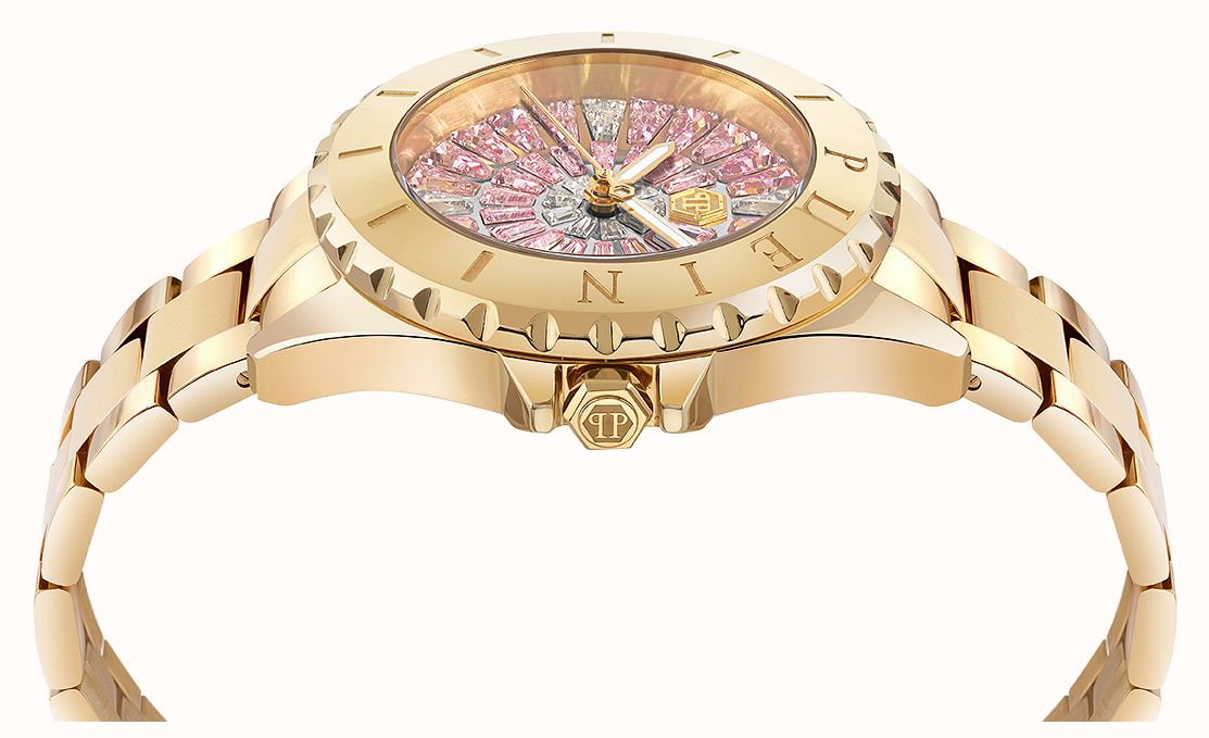Philipp Plein PLEIN HEAVEN Quartz (34mm) Crystal Pavé Dial / Gold PVD Stainless Steel Bracelet PWEHA0226 - vista alternativa 3