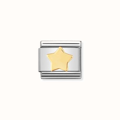 Nomination COMPOSABLE Classic FUN STAR in Stainless Steel with Bonded Yellow Gold 030110/17