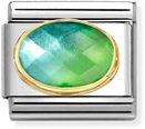 Nomination Classic Blue Green Gemstone Cubic Zirconia Charm 030612/037