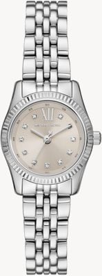 Michael Kors Montre femme Lexington (26 mm) avec cadran argenté et bracelet en acier inoxydable MK4843