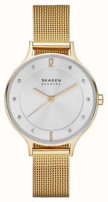 Skagen Relógio feminino anita banhado a ouro SKW2150