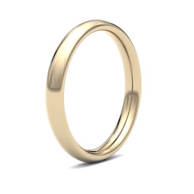 James Moore Wedding Ring | 9 karaat geelgoud | 2,5 mm | zwaar | maat traditioneel hof | ag_2.5lhc-9y AG_2.5LHC-9Y