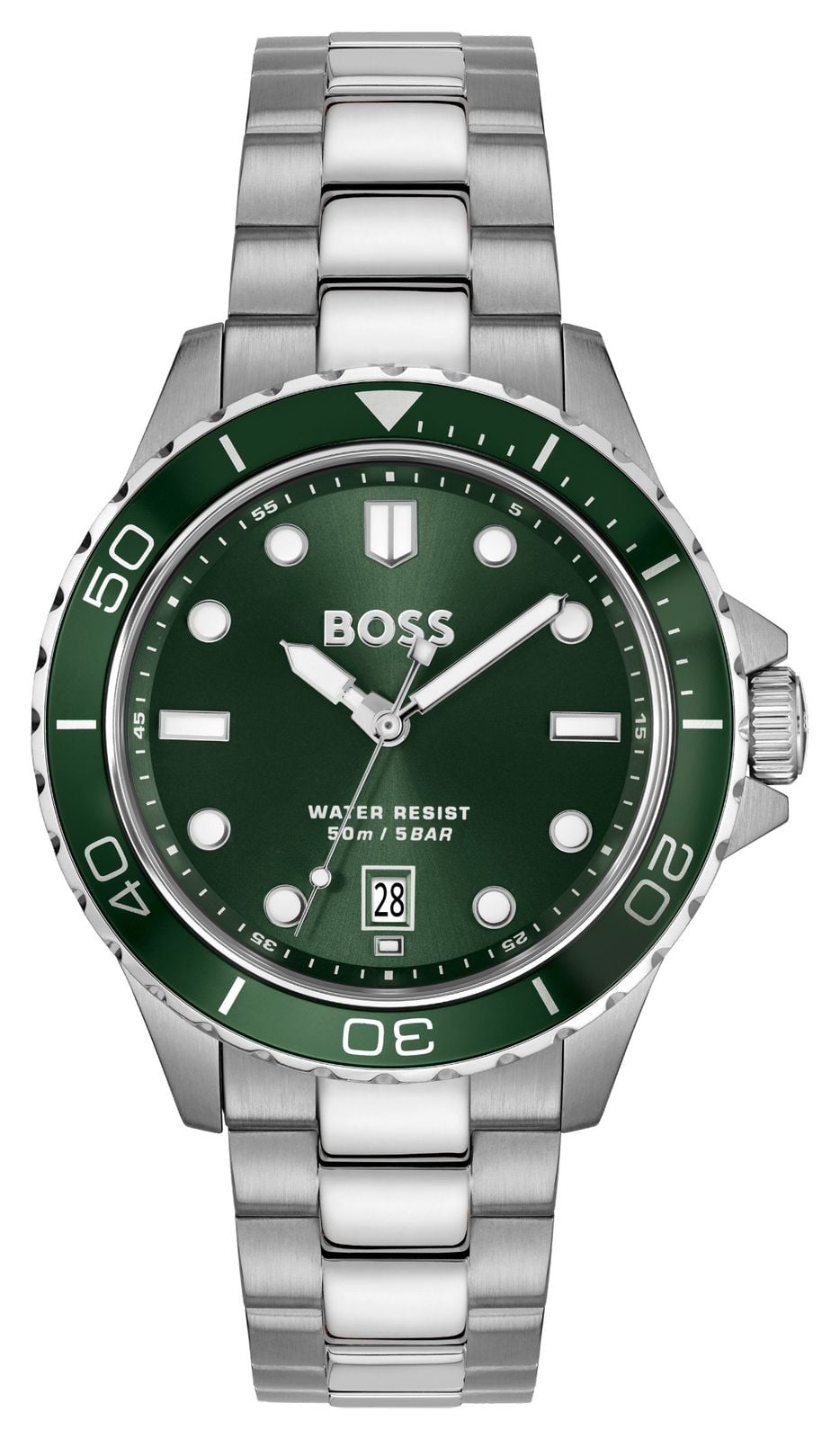 BOSS Troper sport (42 mm) cadran vert foncÃ© / bracelet en montre