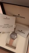 Customer picture of Junghans Meister Fein Kleine Automatic 35mm Anthracite/Pink 27/4231.00