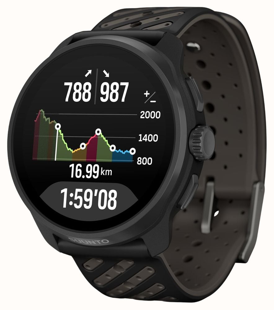 Suunto RACE 3S Titanium AMOLED Multisport Performance Watch (49mm) All Black SS051645000 - альтернативный вид 5