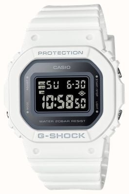 Casio G-Shock Damen | Digitalanzeige | weißes Harzarmband GMD-S5600-7ER