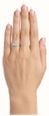 Emerald Natural Diamond 18ct White Gold Trilogy Side Stone Ring JM2151 - vue alternative 4