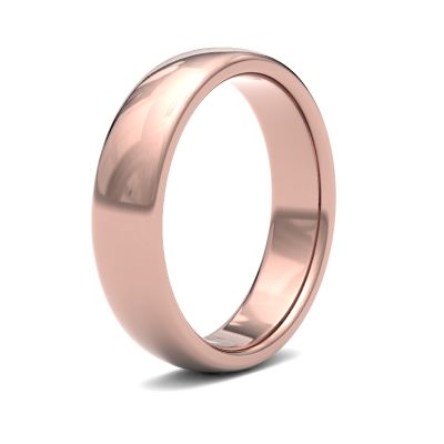 James Moore Wedding Rings | 9ct Rose Gold | 5mm | Medium | Premium Court | AG_5LMP-9R