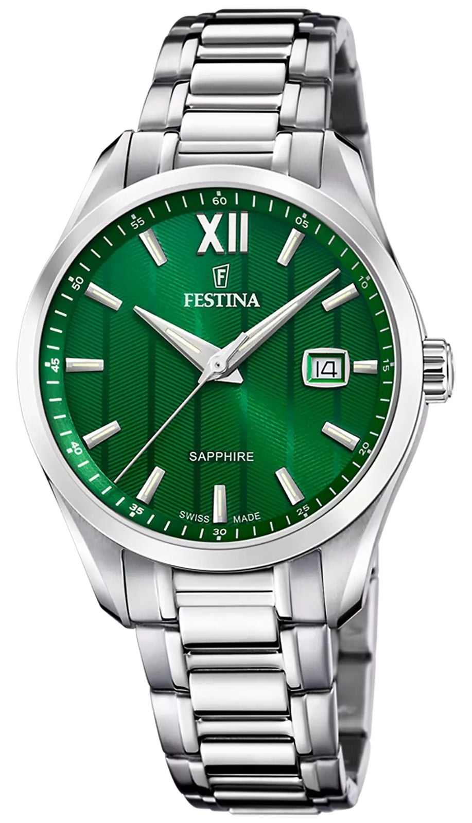Festina Swiss Made Classic Quartz 375mm Green Dial  Watch