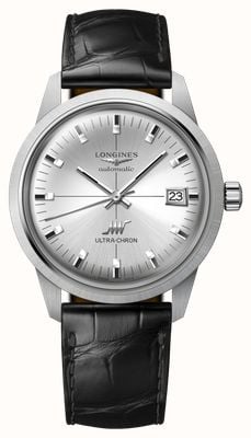 LONGINES Ultra-Chron Classic (37mm) Sunray Silver Dial / Black