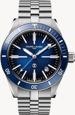 Favre Leuba Deep Raider Renaissance Automatic (40mm) Blue Fumé Dial / Stainless Steel Bracelet 00.20308.101.02.200