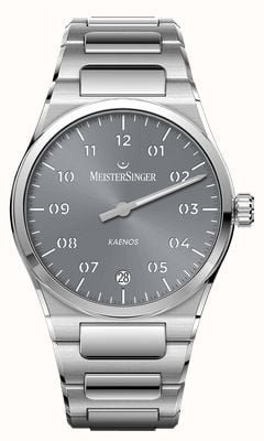 MeisterSinger Kaenos Automatic (40mm) Sunburst Grey Dial / Stainless Steel Bracelet KS927