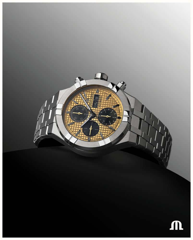 Maurice Lacroix AIKON Cronografo Uomo 44mm – Acciaio E Quadrante Argento – Orologio Svizzero Di Lusso