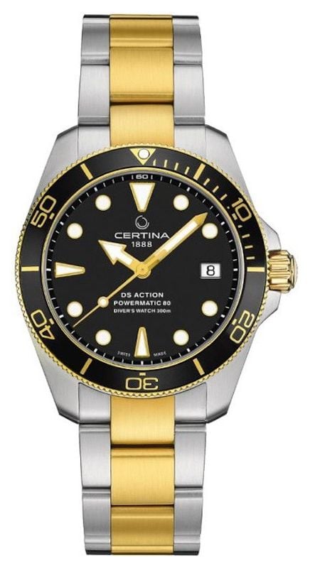 Certina Ds action diver | 38mm | powermatic 80 | deux tons montre