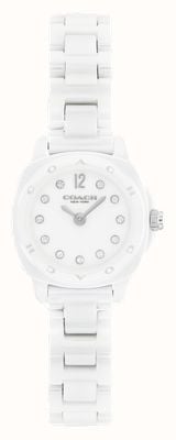 Coach Kitt dameshorloge van 21 mm, wit keramisch 14504662