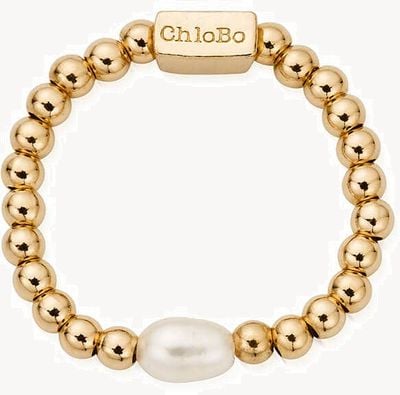 ChloBo Mini Pearl Ring (Small) - Gold Plated GR1RP