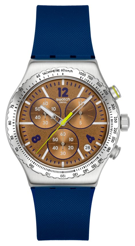 Swatch Cadran marron Ã  luminescence sidÃ©rale (43 mm) / montre