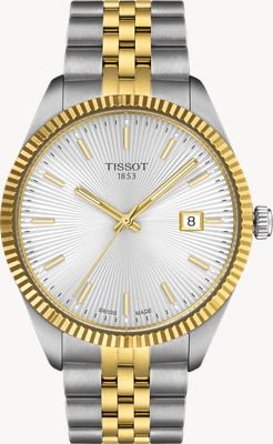 Tissot バラードクォーツ（40mm）シルバーギョーシェ文字盤 / ツートンステンレススチールブレスレット T1564102203100