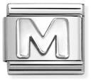Nomination Classic Letter M Oxidised Charm 330113/13