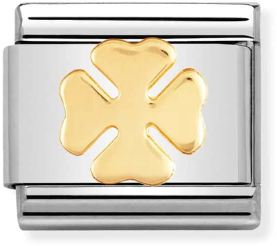 Nomination Classic Four-Leaf Clover Steel Charm 030115/06