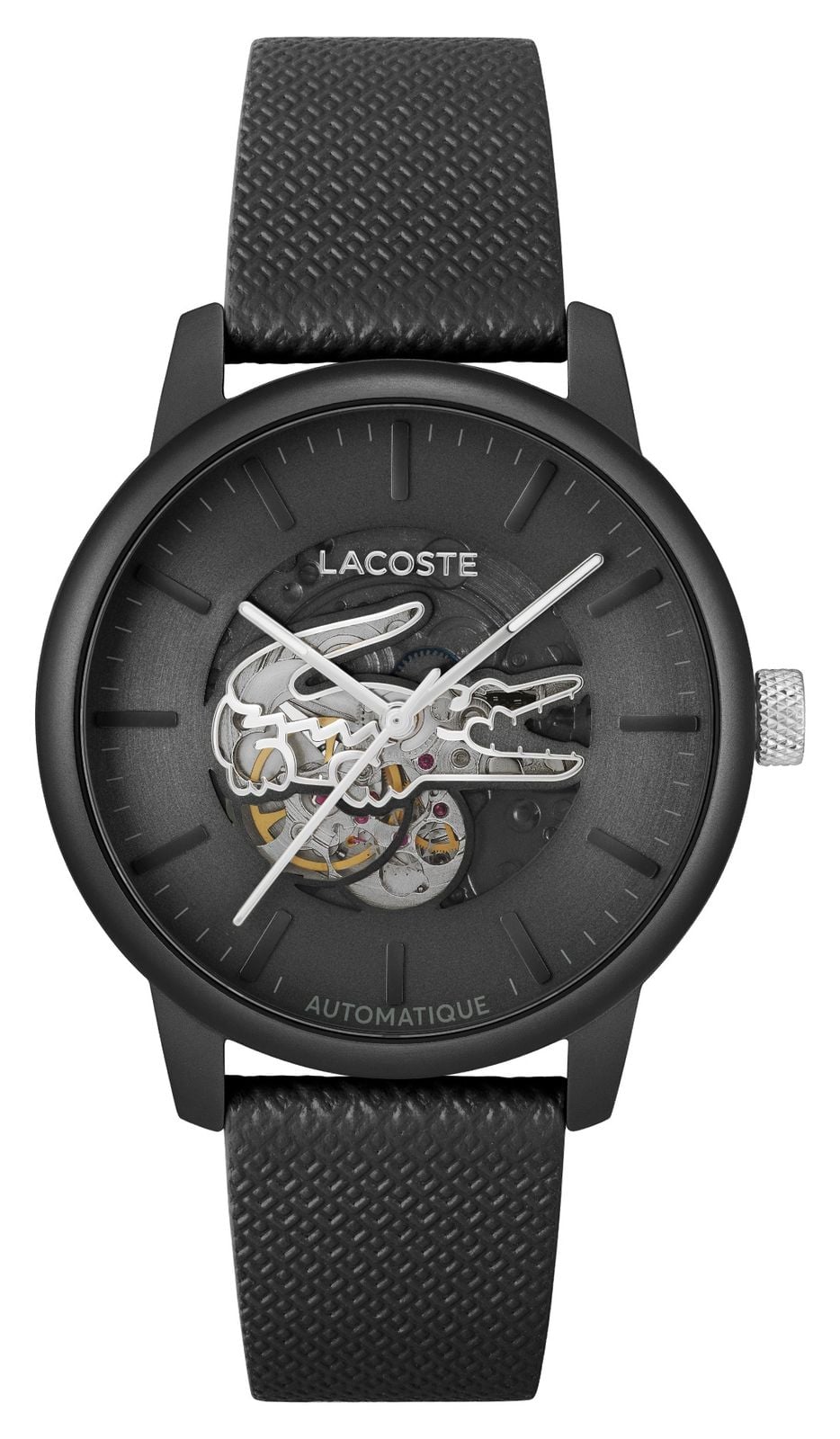 Lacoste homme 12.12 automatique (44 mm) cadran noir montre