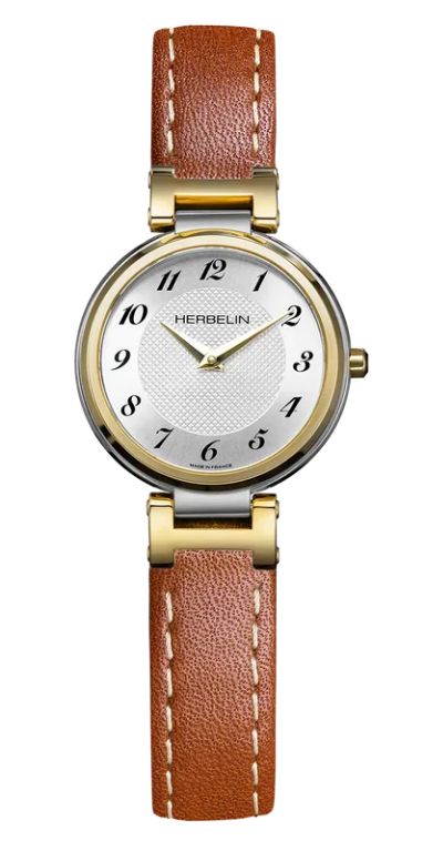 Herbelin Lady h Quartz (26mm) cadran argent 'Clous de montre