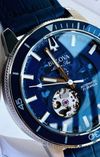 Customer picture of Bulova Montre marine star automatique pour homme | cadran bleu | bracelet en cuir bleu 96A291