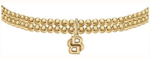 BOSS Jewellery Ladies' Double B Gold Plated Monogram Bead Bracelet 1580869 - альтернативный вид 2