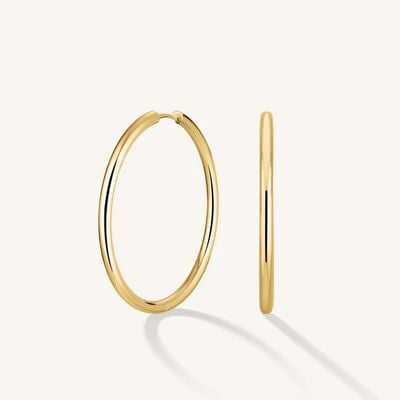 Rosefield Jewellery Fine Big Gold Plated Stainless Steel Hoops JEFBG-J977