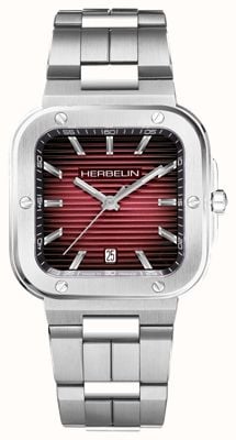 Herbelin Relógio de mostrador retangular com gradiente vermelho Cap camarat 12246B18