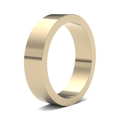 James Moore Wedding Rings | 9ct Yellow Gold | 5mm | Medium | Flat | AG_5LMF-9Y
