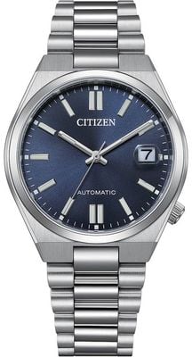 Citizen Tsuyosa automático (37 mm) mostrador azul marinho com raios de sol / pulseira de aço inoxidável NJ0200-50M