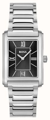 BOSS Principle Dress (28 mm) schwarzes Zifferblatt / Edelstahlarmband 1514297