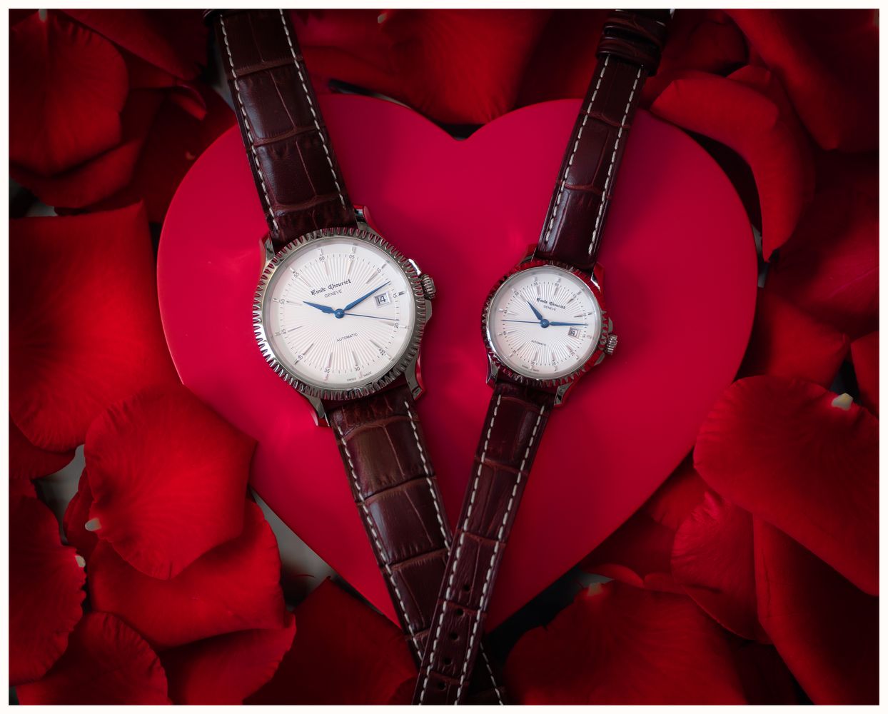 Emile Chouriet Ailes du Temps - Soleos Automatic (40mm) White Dial / Brown Leather Strap 08.1155.G.6.6.28.2 - autre vue 3