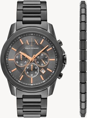 Armani Exchange Banks - quartz/chrono - 44 mm - - AX7170SET
