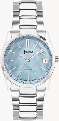 Accurist Women's Everyday (30mm) Blue Mother-of-Pearl / Stainless Steel Bracelet 74002