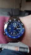 Customer picture of Ball Watch Company Керамический безель Roadmaster marine gmt, синий циферблат DG3030B-S1CJ-BE