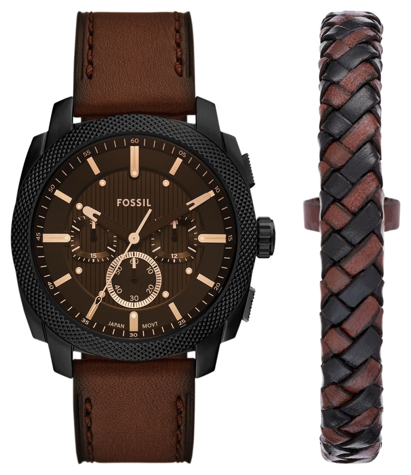 Fossil Ensemble et bracelet pour homme (44 mm) cadran montre