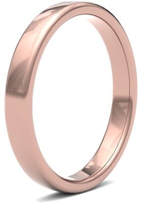 James Moore & Co | 18ct 玫瑰金 | 3毫米 | 中号 | 软球场尺寸 | ag_3gms-18r AG_3GMS-18R
