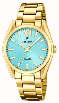 Orologio da donna Festina color oro quadrante sunray blu F20640/2