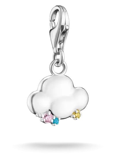 Thomas Sabo Rain Cloud Charm With Multicolored Stones â Jewellery