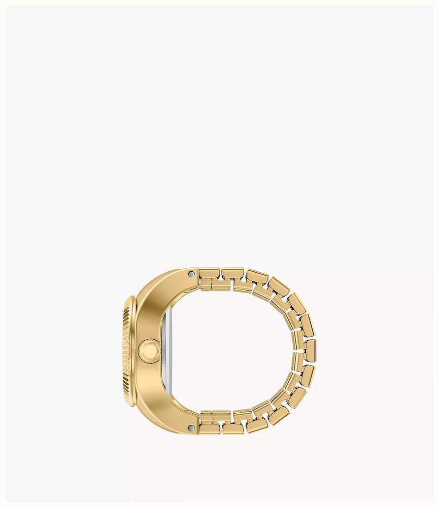 Fossil Watch Ring 15 mm Two-Hand Gold-Tone Stainless Steel ES5535 - vista alternativa 3