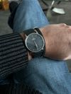 Customer picture of Junghans Men's Milano Mega Solar Black Leather / Milanese Set 56/4220.00