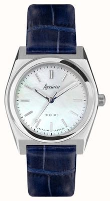 Accurist Origin Womens | Mother Of Pearl Dial | Blue Leather Strap 70012