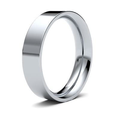James Moore Wedding Rings | Palladium 500 | 5mm | Heavy | Flat Court | AG_5GHE-PD5