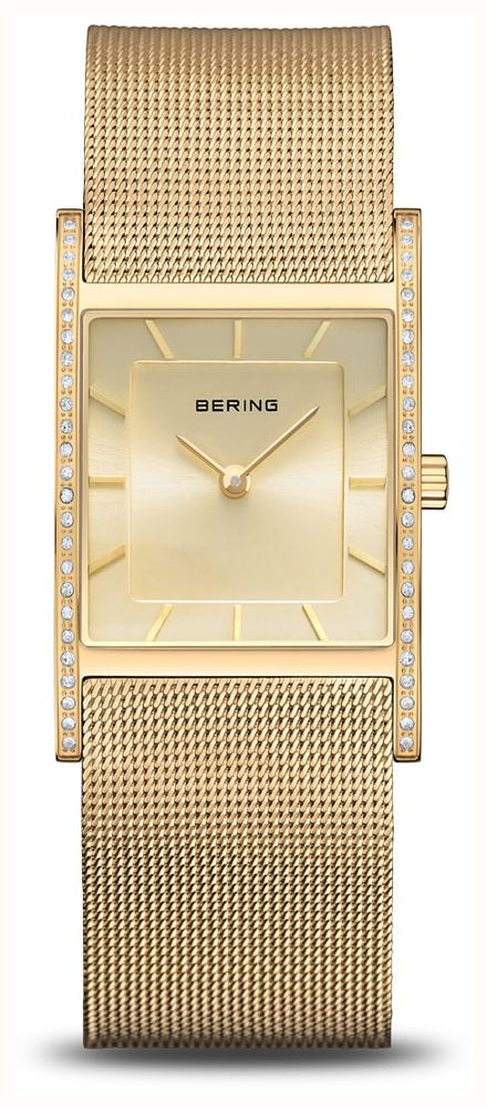 Bering Klassisches Kristallglas (26 Mm) Goldenes Sunray